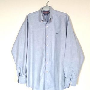 Vineyard Vines Men's Blue Oxford Shirt